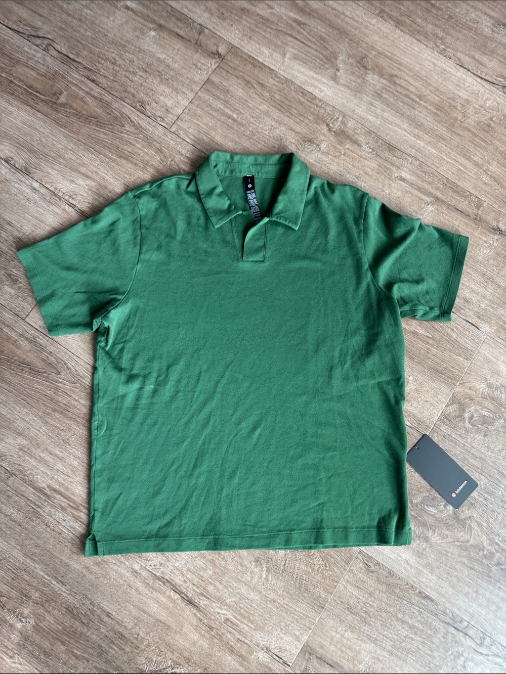 Lululemon Pique Johnny Collar Short Sleeve Polo Ivy Grove Size Large NWT 🌿